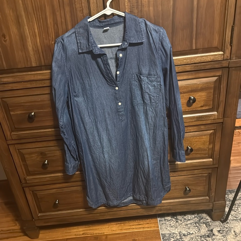 Old Navy Blue Mini Dress Casual Style